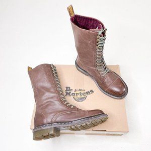 Dr. Martens Brown Combat Boots Womens Size 8 No Box